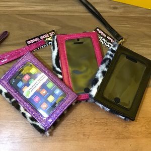 🌈iPhone 4 Cases Wallets - Set of 3 Sparkly colors